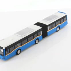 Sonic Articulated Bus With Sounds And Lights, Blue - Showcasts 1100 - Diecast Model Toy Bus