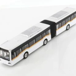 Sonic Articulated Bus With Sounds And Lights, White - Showcasts 1100WD - Diecast Model Toy Bus