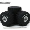 Monster Truck Goodyear Wheel & Tire Set, Black - Greenlight 13547 - 1/18 Scale Diecast Acessory