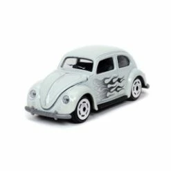 ModelToyCars Volkswagen Beetle, White - Jada Toys 14051W1 - 1/64 Scale Diecast Model Toy Car