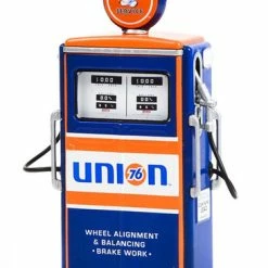 1954 Tokheim 350 Twin Gas Pump Union 76, Blue - Greenlight 14110C - 1/18 Scale Diecast Gas Pump