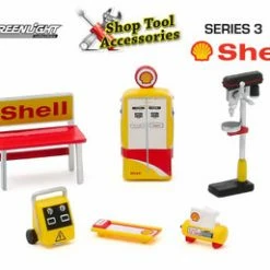 ModelToyCars Shop Tool Accessories Series 3, Shell Oil - Greenlight 16060C/48 - 1/64 Scale Diecast Accessory