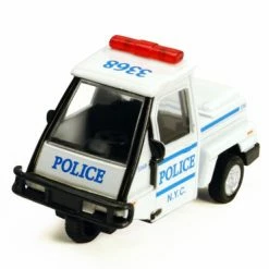 NYC Metro Police Mini Car, White - Showcasts 2180DNY - 4 In Diecast Model Replica (New, But NO BOX)