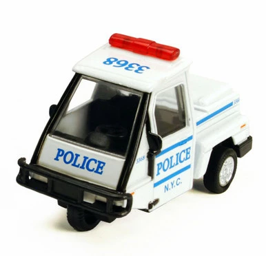 NYC Metro Police Mini Car, White - Showcasts 2180DNY - 4 In Diecast Model Replica (New, But NO BOX)
