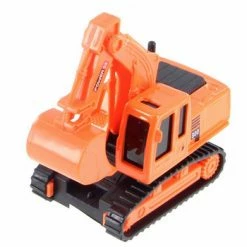 Excavator Heavy Construction Machine, Orange - Showcasts 2188D - Model Toy Car