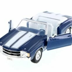 1971 Chevy Chevelle SS454 Convertiblew/ White - Welly 22089WBU - 1/24 Scale Diecast Model Toy Car