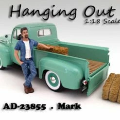 Hanging Out Mark Figure, Blue - American Diorama Figurine 23855 - 1/18 Scale