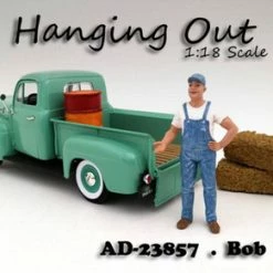 Hanging Out Bob Figure, Blue - American Diorama Figurine 23857 - 1/18 Scale