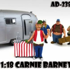 Trailer Park Figures Series 1 Carnie Barney, American Diorama Figurine 23875 - 1/18 Scale