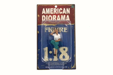 Sitting Kirstan Figurine, American Diorama 23888 - 1/18 Scale Collectible Hobby Accessory