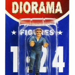 Mechanic Ken Figure, Blue - American Diorama 23902 - 1/24 Scale Diecast Hobby Accessory