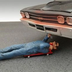 Mechanic Paul Figure, Blue - American Diorama Figurine 23903 - 1/24 Scale