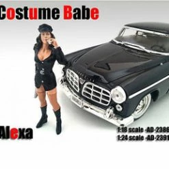 Costume Babe Alexa, Black - American Diorama 23917 - 1:24 Scale Hand Painted Diorama Accessory