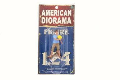 Man And Dog Figurine Set, American Diorama 23927 - 1/24 Scale Collectible Hobby Accessory