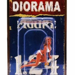 Car Wash Girl Barbara Figure, White - American Diorama 23944 - 1/24 Scale Diecast Hobby Accessory