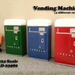 Vending Machine Figure, Green - American Diorama Figurine 23989 - 1/24 Scale