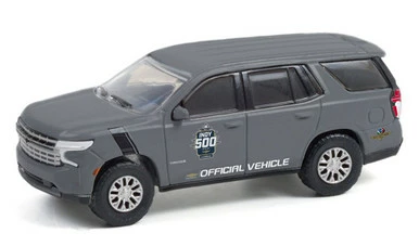 105th Running Of The Indianapolis 500 Official Vehicle 2021 Chevy Tahoe, Matte Gray - Greenlight 28080E/48 - 1/64 Scale Diecast Model Toy Car