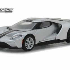2017 Ford GT, Ingot Silver - Greenlight 29992/48 - 1/64 Scale Diecast Model Toy Car