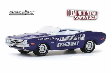 Greenlight 1971 Dodge Challenger CNVRTBL, Flemington Fair Speedway 30146/48 - 1/64 Scale Diecast Model Toy Car