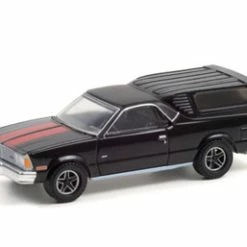 1981 Chevy El Camino With Camper Shell, Black - Greenlight 30310/48 - 1/64 Scale Diecast Car