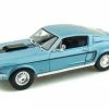 Maisto 1968 Ford Mustang GT Cobra Jet, Blue - Special Edition 31167 - 1/18 Scale Diecast Model Toy Car
