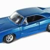 1969 Dodge Charger R/T Hard Top, Blue - Maisto 31256 - 1/24 Scale Diecast Model Toy Car