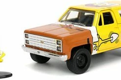 Jada Toys 1980 Chevy Blazer K5 With Spongebob Figure, Toys 31798 - 1/32 Scale Diecast Model Toy Car