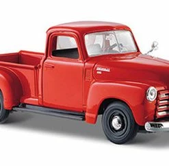 1950 Chevy 3100 Pickup Truck, Orange - Maisto 31952 - 1/24 Scale Diecast Model Toy Car