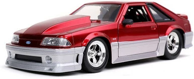 ModelToyCars 1989 Ford Mustang GT, Red - Jada Toys 32666/4 - 1/24 Scale Diecast Model Toy Car