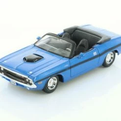 1970 Dodge Challenger R/T Convertible, Blue - Showcasts 34263/4D - 1/24 Scale Diecast Model Toy Car