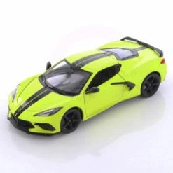 2020 Chevy Corvette Stingray Coupe Z51, Yellow - Showcasts 34527D4 - 1/24 Scale Diecast Car
