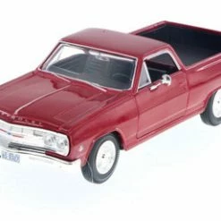 1965 Chevy El Camino, Metallic Red - Maisto 34977 - 1/24 Scale Diecast Model Toy Car
