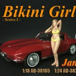 Bikini Girl January, Yellow - American Diorama 38165 - 1/18 Scale Figurine - Diorama Accessory