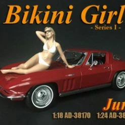Bikini Girl June, White - American Diorama 38170 - 1/18 Scale Figurine - Diorama Accessory