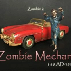 Zombie Mechanic II, Blue - American Diorama 38198 - 1/18 Scale Figurine - Diorama Accessory