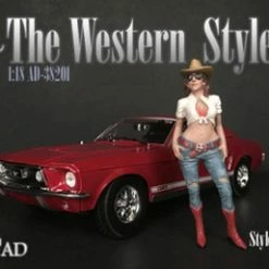 The Western Style I, Blue And White - American Diorama 38201 - 1/18 Figurine - Diorama Accessory