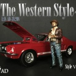 The Western Style VIII, Blue And Brown - American Diorama 38208 - 1/18 Figurine - Diorama Accessory
