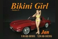 Bikini Girl January, Yellow - American Diorama 38265 - 1/24 Scale Figurine - Diorama Accessory