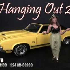 Tanya Figure, Green With Black - American Diorama 38288 - 1/24 Scale Figurine - Diorama Accessory