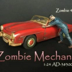 Zombie Mechanic IV, Blue - American Diorama 38300 - 1/24 Scale Figurine - Diorama Accessory