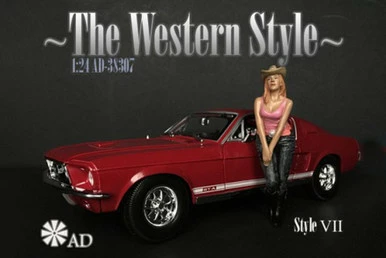 The Western Style VII, Beige And Pink - American Diorama 38307 - 1/24 Figurine - Diorama Accessory