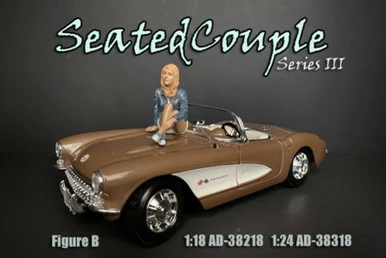 American Diorama Seated Couple Series III Figure Band- 38318 - 1/24 Scale Figurine - Diorama Accessory