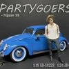 Partygoers Figure III, Gray And White - American Diorama 38323 - 1/24 Figurine - Diorama Accessory