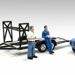 Mechanic Set I "Tim And Larry", Blue - American Diorama 38357 - 1/43 Figurine - Diorama Accessory