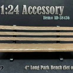 Park Bench (Set Of 2 Benches),- American Diorama 38436 - 1/24 Scale Figurine - Diorama Accessory