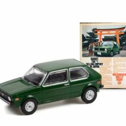 1977 Volkswagen Rabbit, Dark Green - Greenlight 39090E/48 - 1/64 Scale Diecast Model Toy Car
