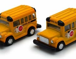 Kinsmart School Bus, Yellow -Kintoy 4004DY -3.75" Diecast Model Toy Car