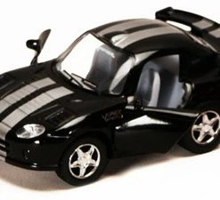 Dodge Viper GTS-R, Black - Kinsmart 4020D - 4Diecast Model Toy Car (Brand New, But NOT IN BOX)