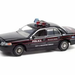 2001 Ford Crown Victoria Police Interceptor , Black - Greenlight 42970D - 1/64 Scale Diecast Car