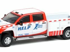 ModelToyCars Illinois Tollway 2018 Chevy Silverado 3500 Dually 46070/48 - 1/64 Scale Diecast Model Toy Car
